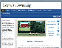 Tablet Screenshot of convistownship.org